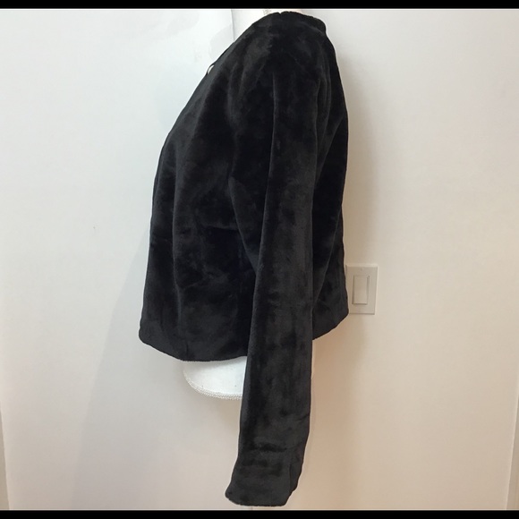 JESSICA LONDON FAUX FUR CAPE BLK NWOT - Picture 5 of 8